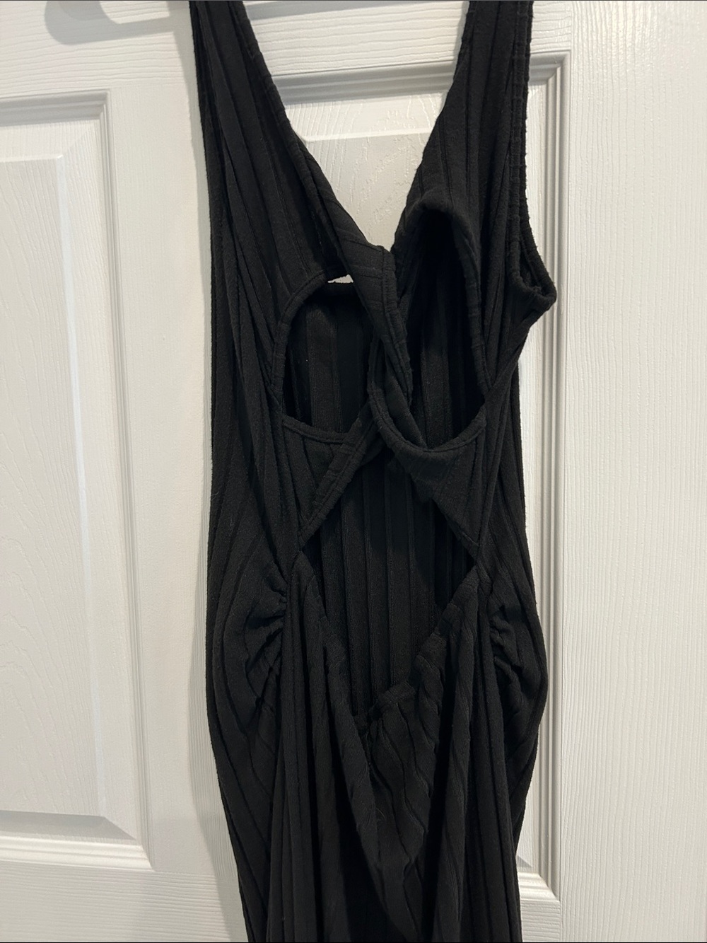 Elegant Black ribbed dress - Picture 5 of 5